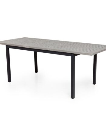 Venture Design Rektangulær Albany Havebord    Udtræk Grå  Sort Aluminium