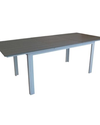 Venture Design Rektangulær Levels Havebord    Udtræk Grå  Hvid Aluminium  229 310x100