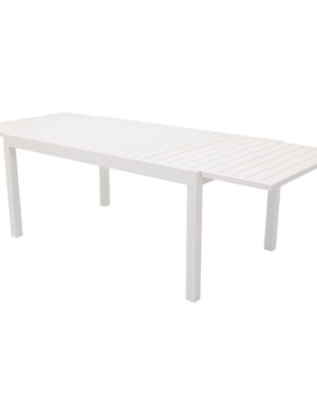 Venture Design Rektangulær Marbella Havebord    Udtræk Hvid Aluminium