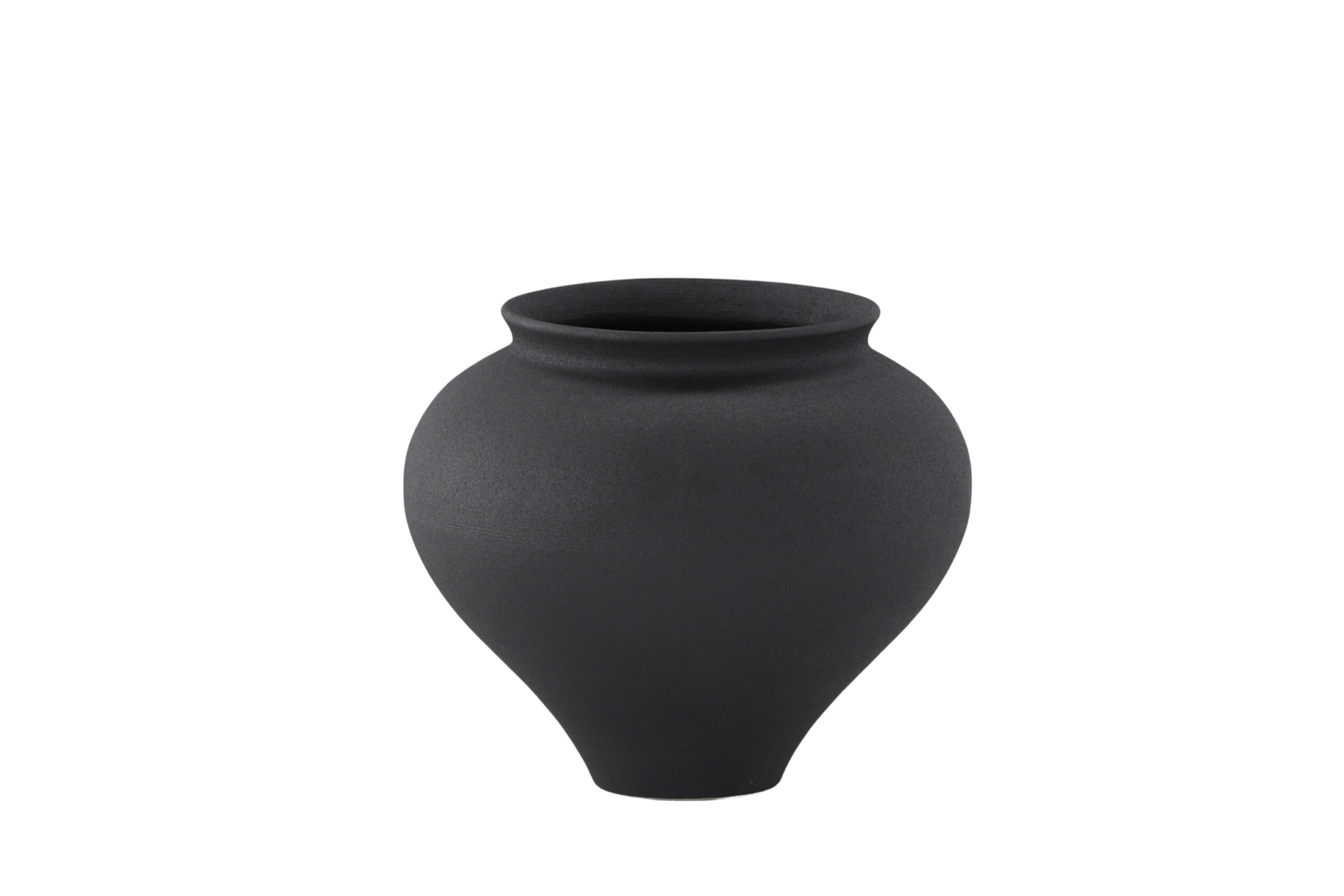 Venture Design Rellis Vase Rund Sort Keramik D11xh18xb18