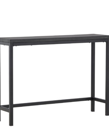Venture Design Rise Sidebord  Rektangulær Sort Mdf Og Stål  30x110