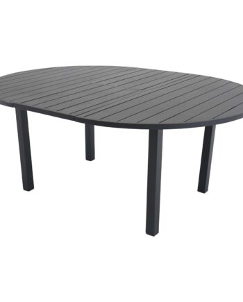 Venture Design Rundt Marbella Havebord    Udtræk Sort Aluminium  ø140