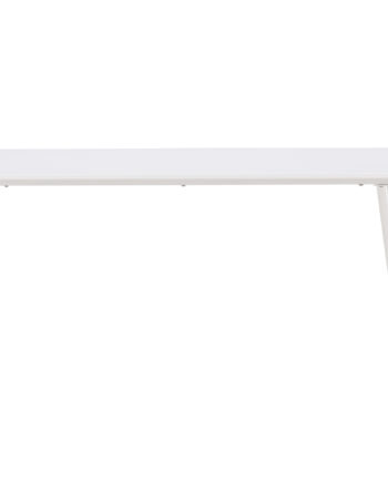 Venture Design Silar Spisebord  Rektangulær Hvid Mdf Og Stål  90x180