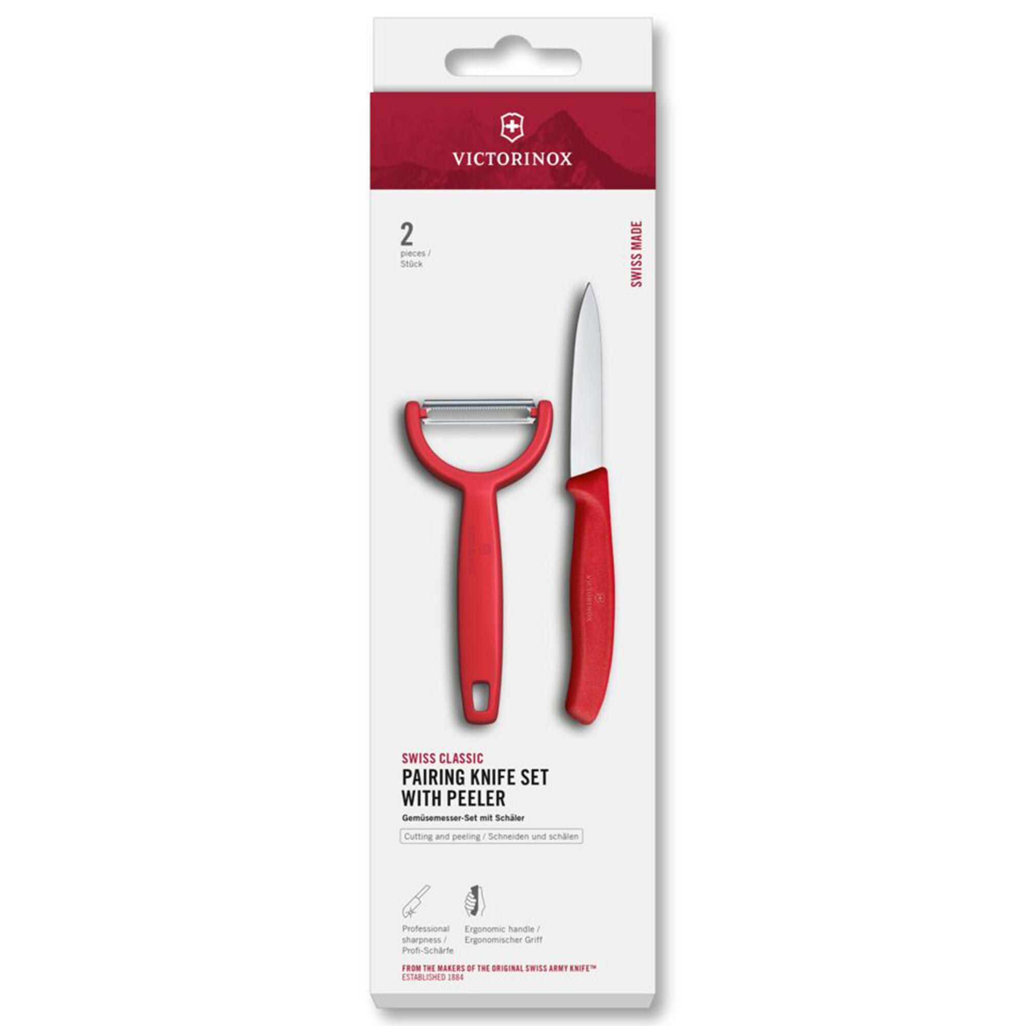 Victorinox Swiss Classic Urtekniv Og Kartoffelskræller  Rød