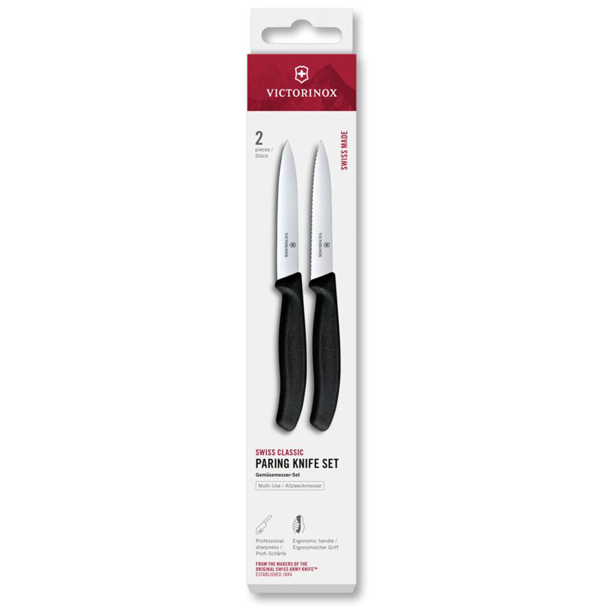Victorinox Swiss Classic Urtekniv Og Tomatkniv 10 Cm  Sort