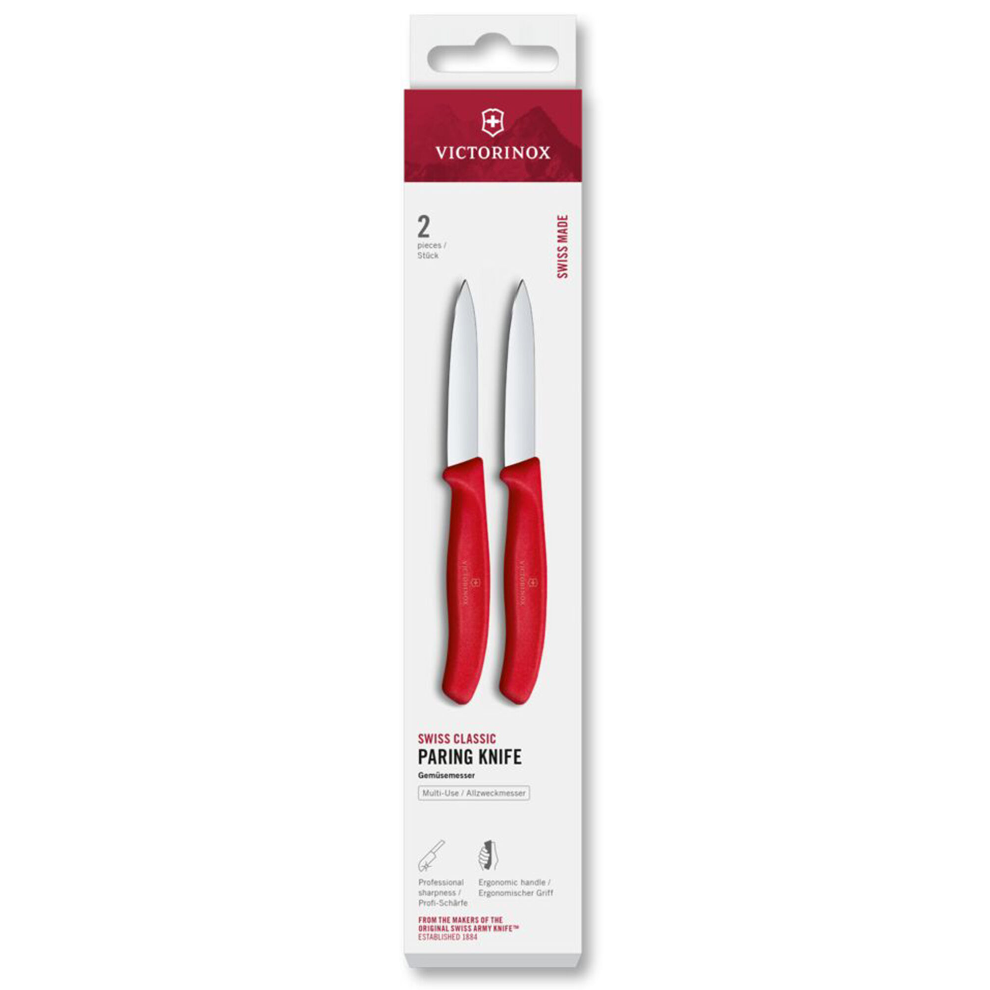 Victorinox Swiss Classic Urtekniv- Og Tomatknivsæt   Cm   Dele  Rød