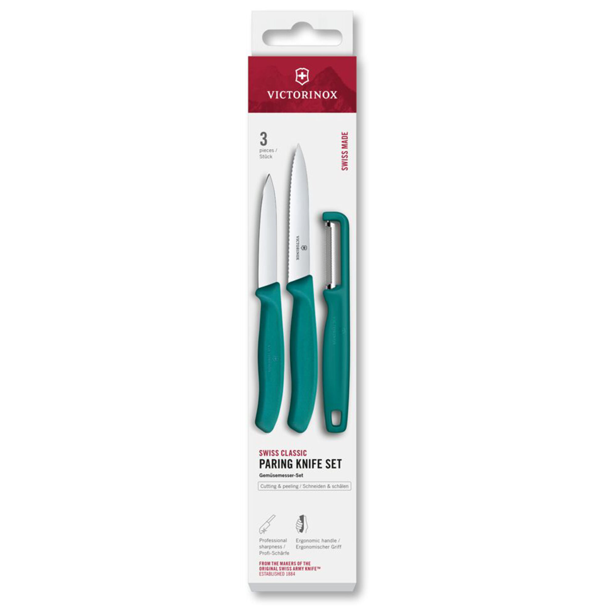 Victorinox Swiss Classic Urtekniv  Tomatkniv Og Kartoffelskræller  Grøn