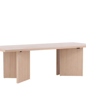 Vind Collection Bassholmen Spisebord  Rektangulær Hvidkalket Finér  240x100