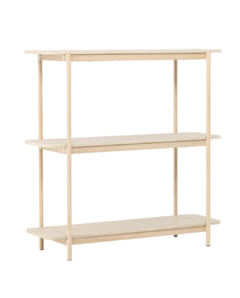 Vind Collection Heim Konsolbord       Hylder Hvidvasket Mdf Og Stål  120x40