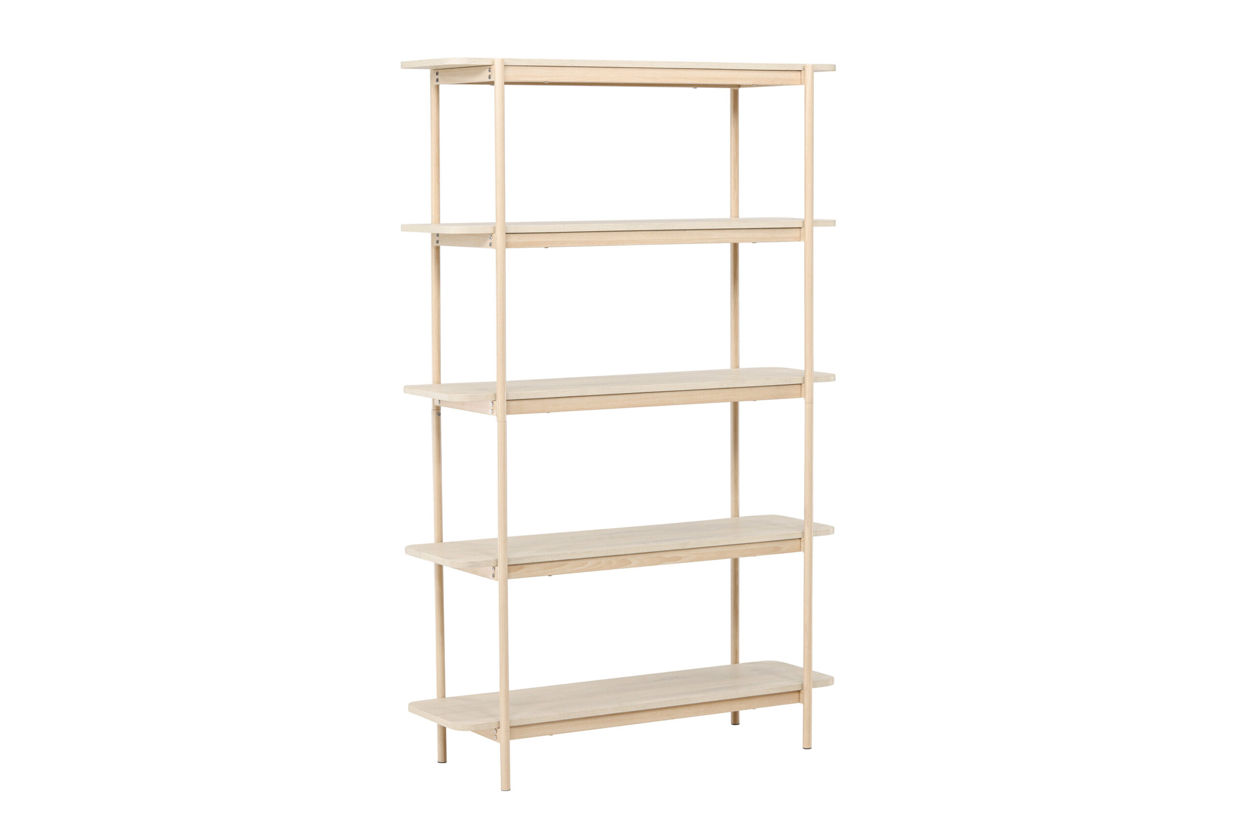 Vind Collection Heim Reol 190 Cm Hylder Hvidvasket Mdf Og Stål