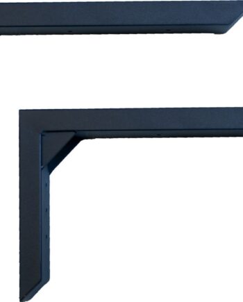 Vinkelbeslag Til Vægmontering Af Bar- Og Cafeborde House Of Sander Lakes 25x6x40 Cm Stål Sort