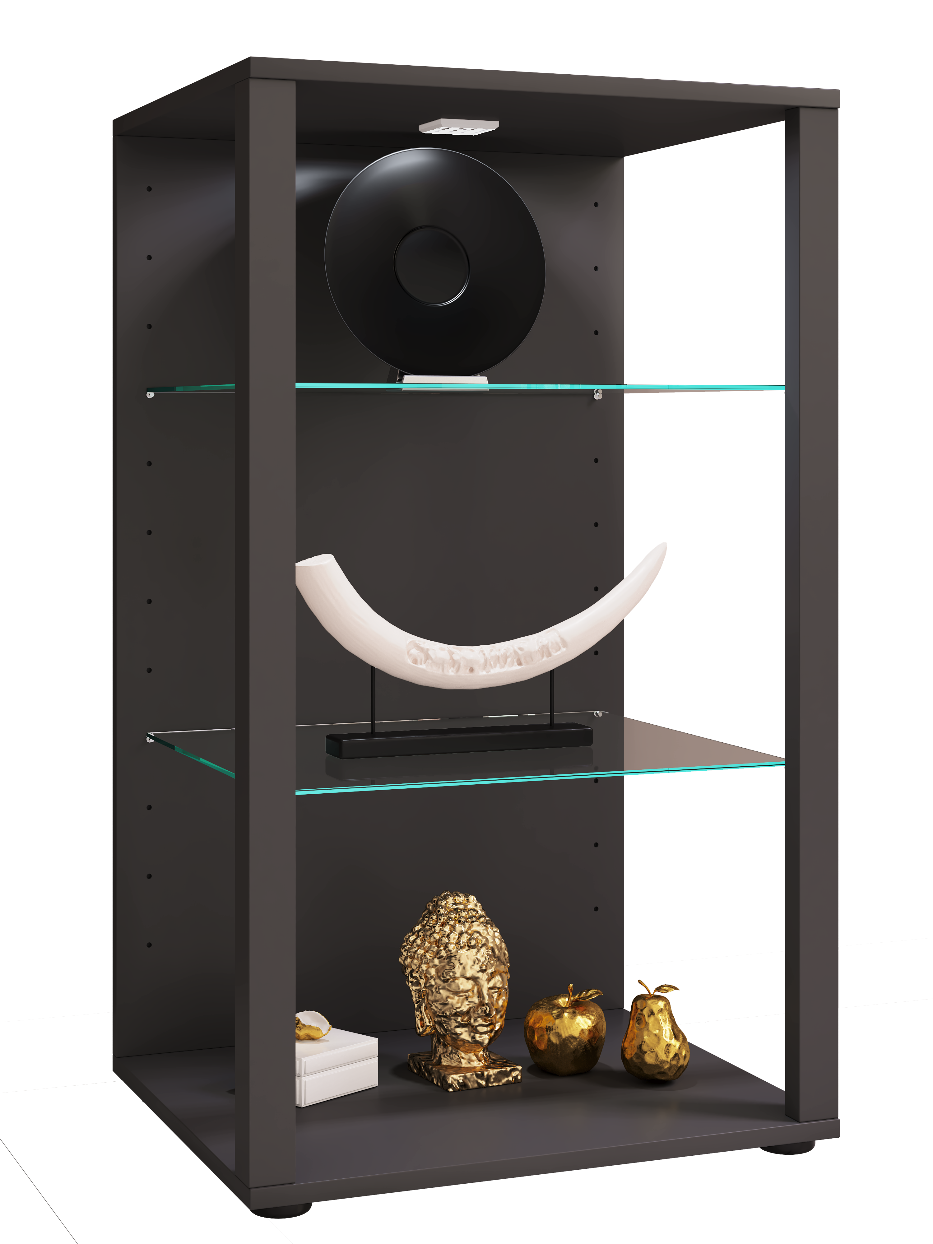 Vitrineskab     90      52      44 Cm  Antracit
