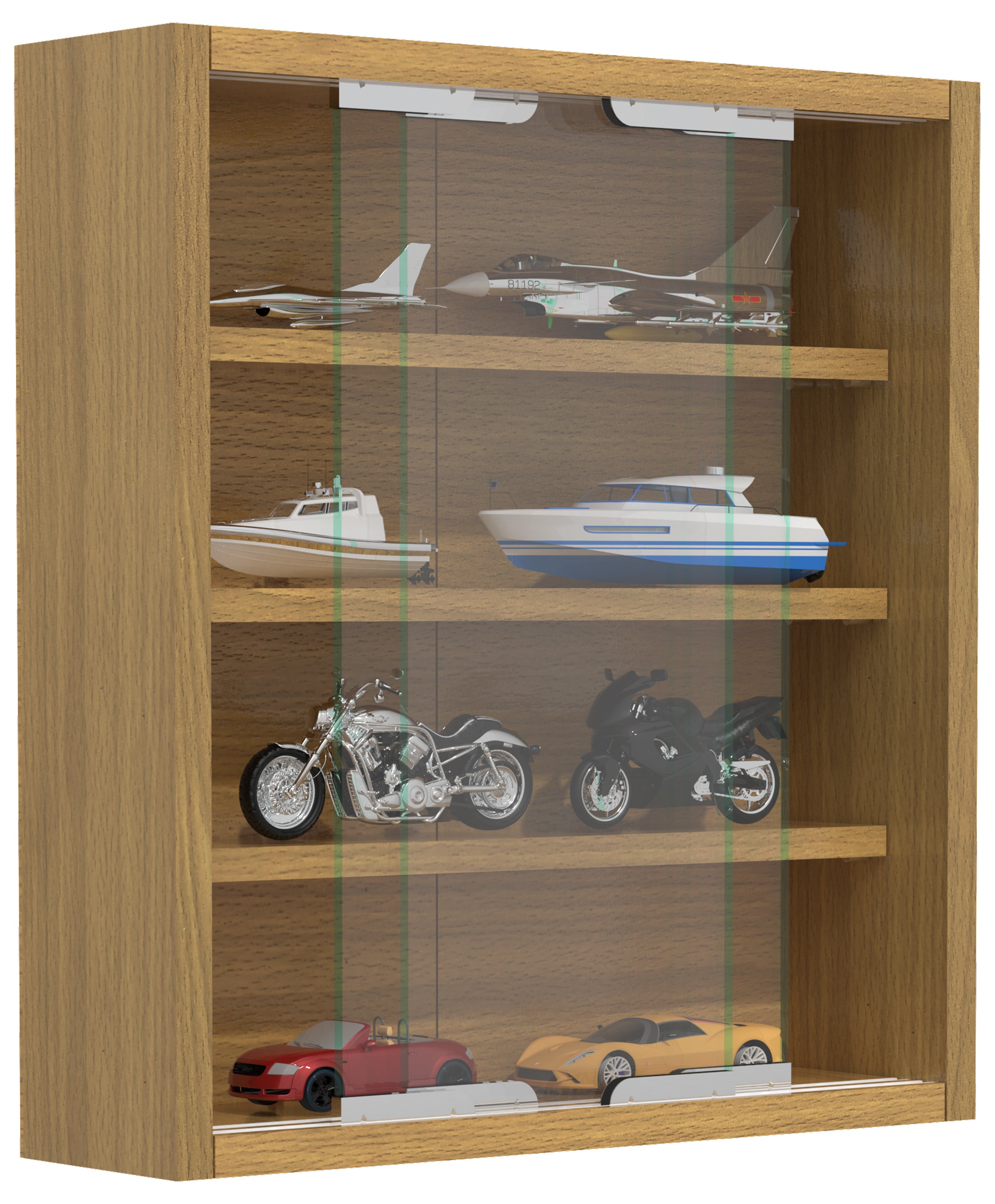 Vitrineskab     40      37      10 Cm  Naturfarvet