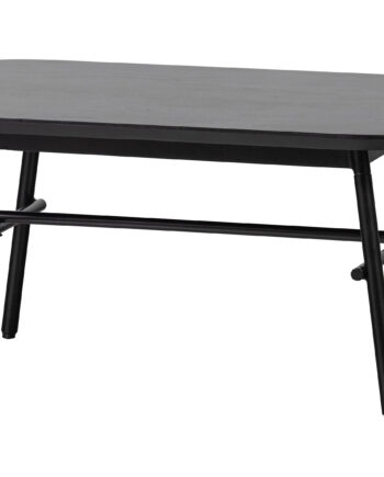 Vtwonen Elegance Sofabord  Rektangulær Sort Mangotræ Og Metal  100x60