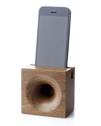 We Do Wood Sono Ambra Phone Højttaler Til Smartphones Røgfarvet Eg
