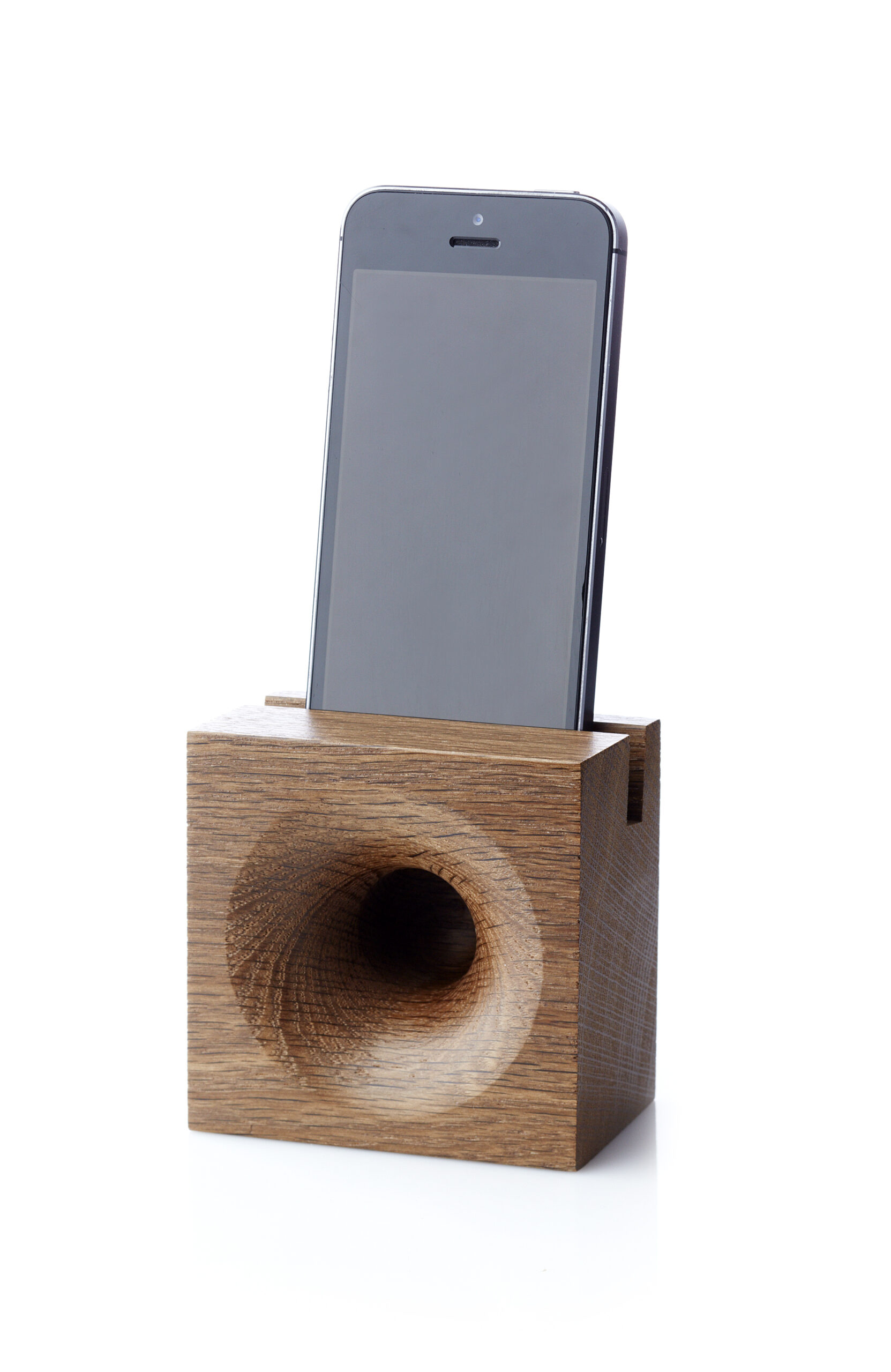 We Do Wood Sono Ambra Phone Højttaler Til Smartphones Røgfarvet Eg