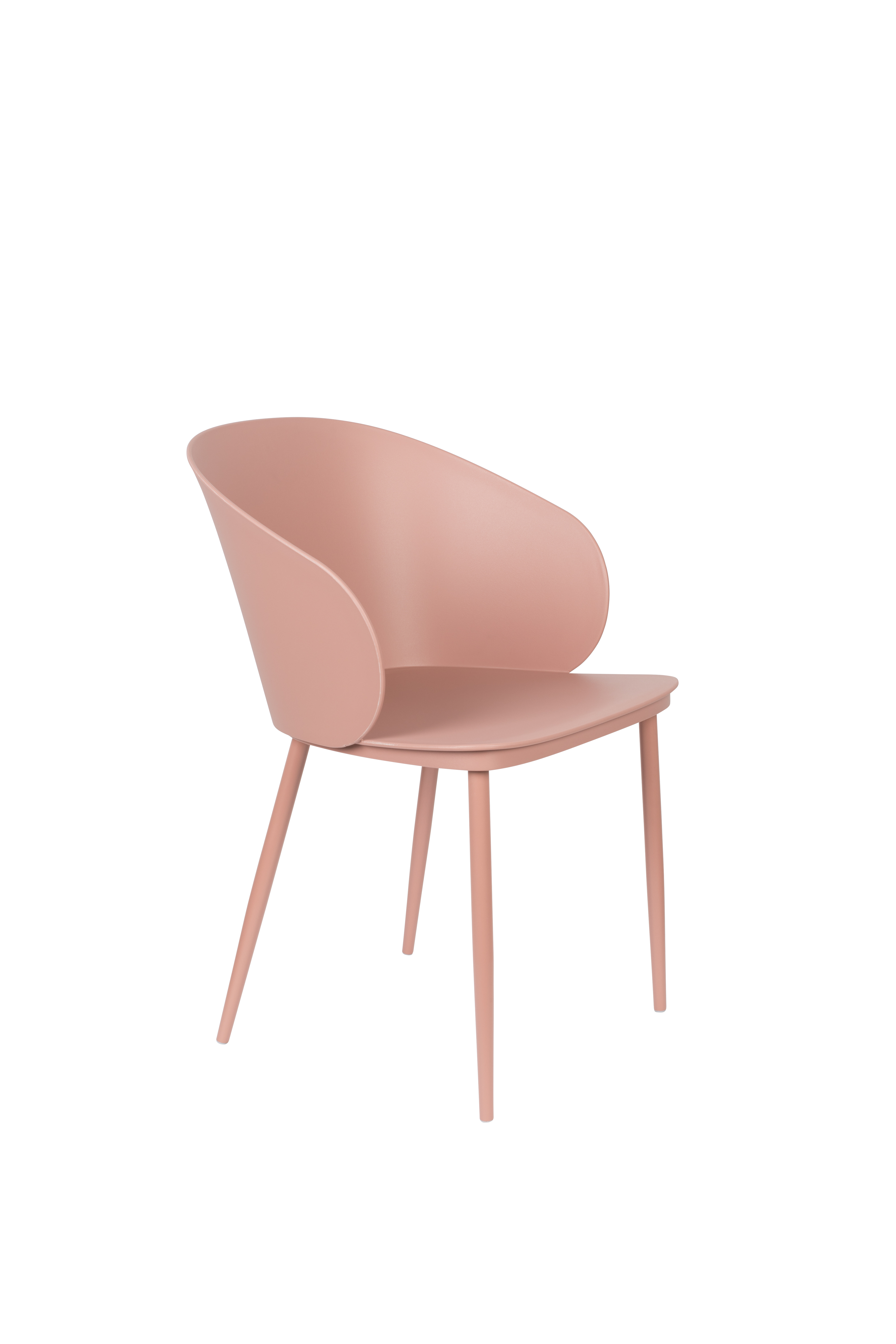 White Label Living Gigi Spisebordsstol Lyserød Polypropylen Og Stål
