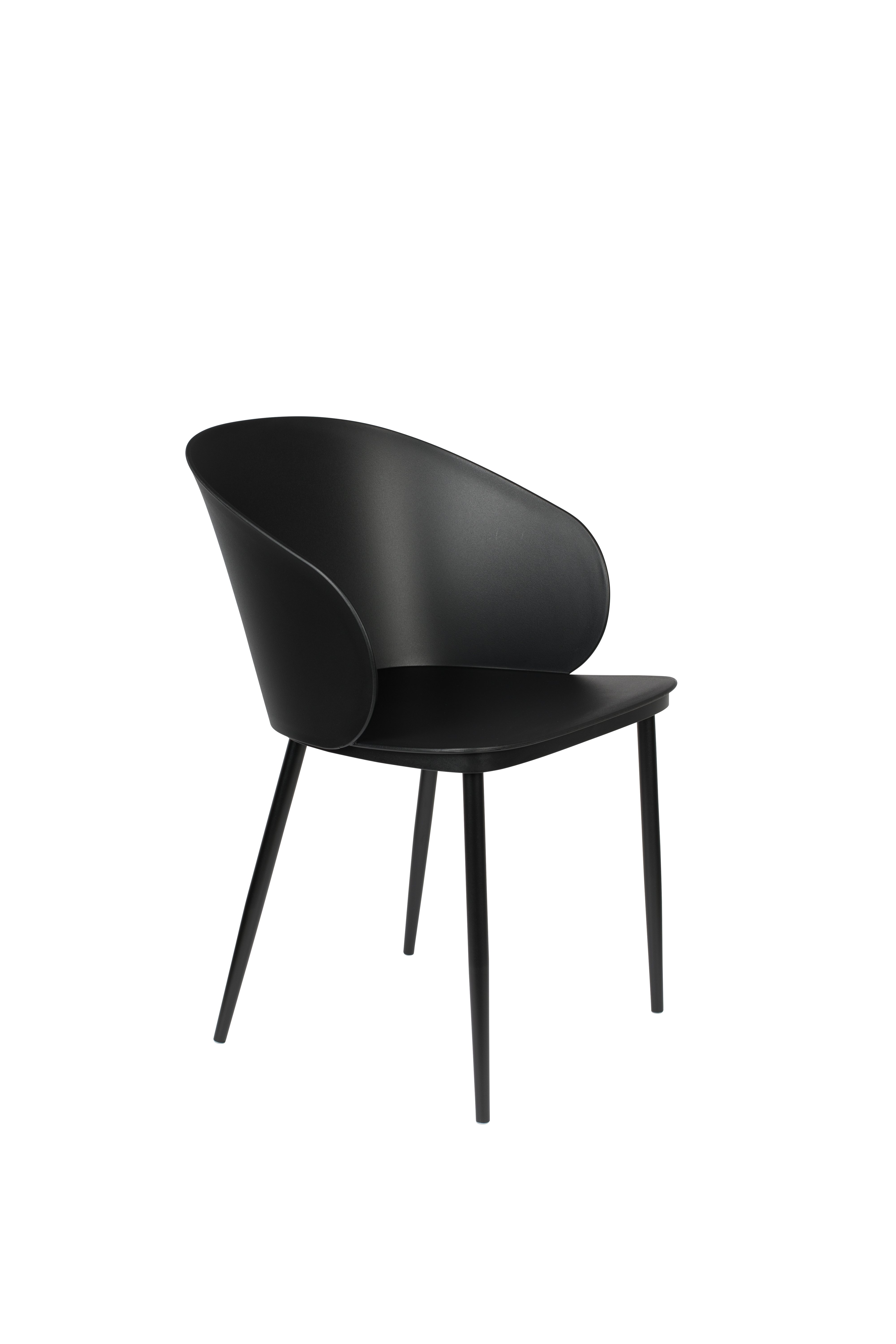 White Label Living Gigi Spisebordsstol Sort Polypropylen Og Stål