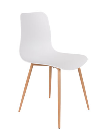 White Label Living Leon Spisebordsstol Hvid Polypropylen Og Jern