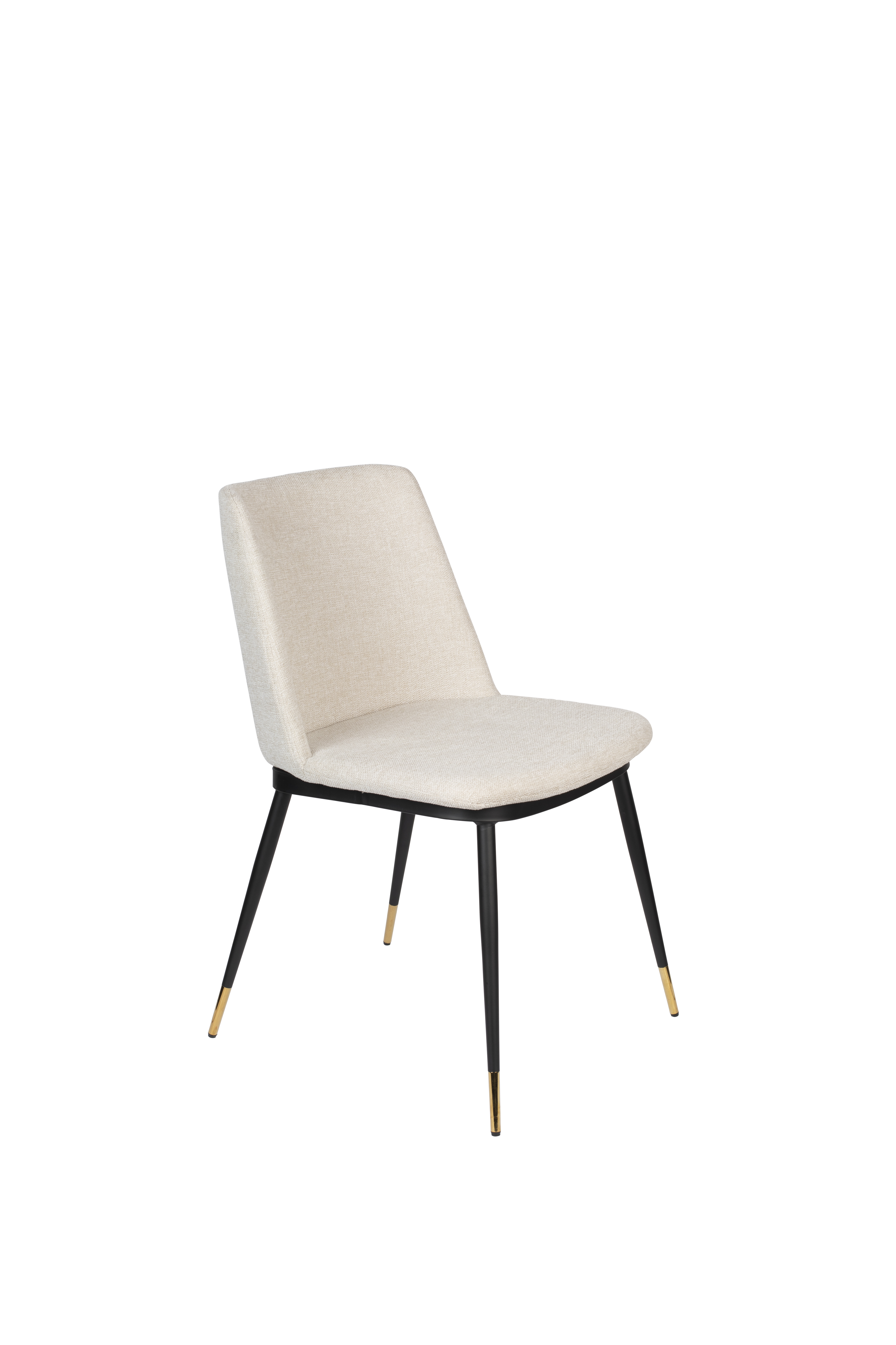 White Label Living Lionel Spisebordsstol Beige Polyester Nylon Og Stål