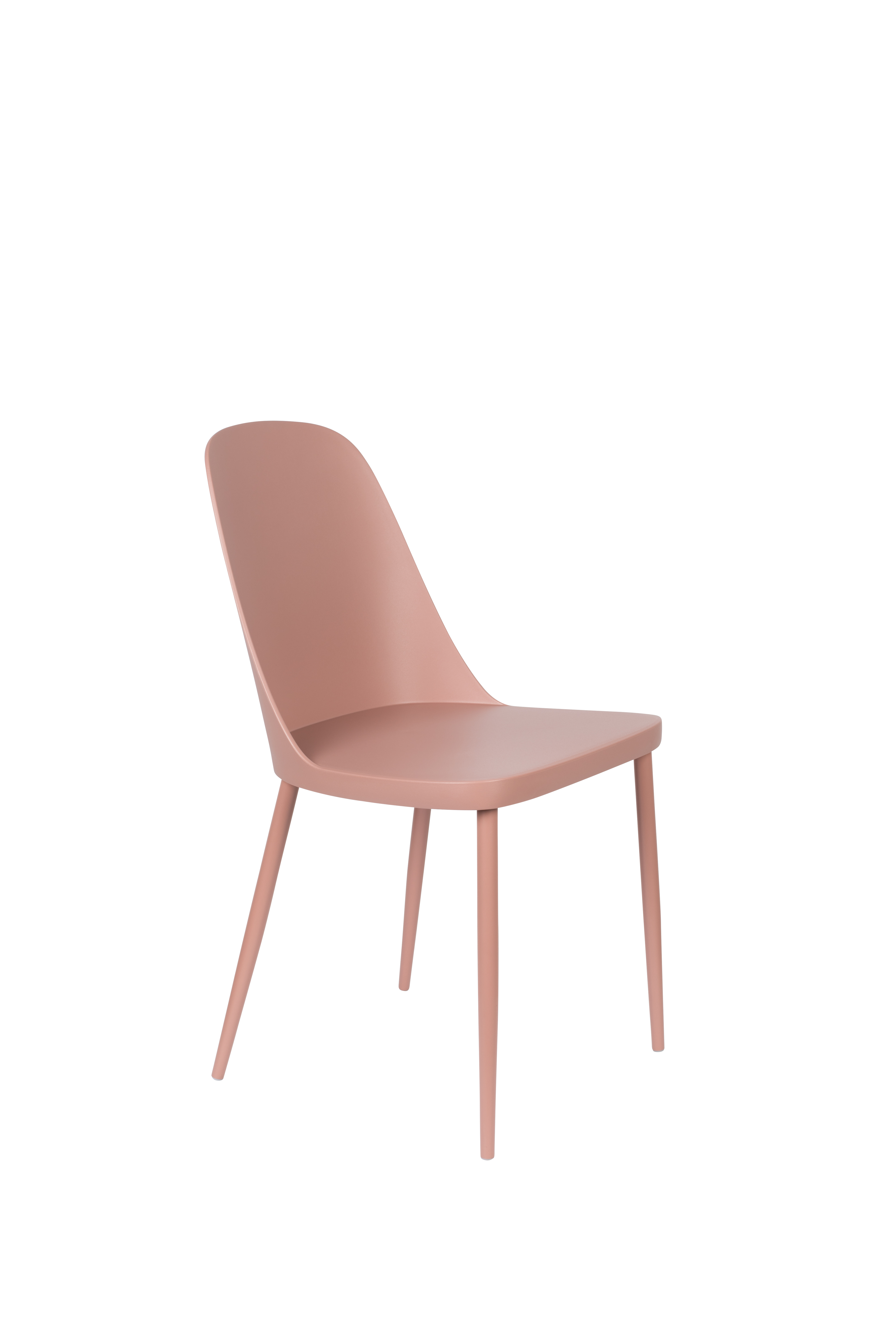 White Label Living Pip Spisebordsstol Lyserød Polypropylen Og Metal