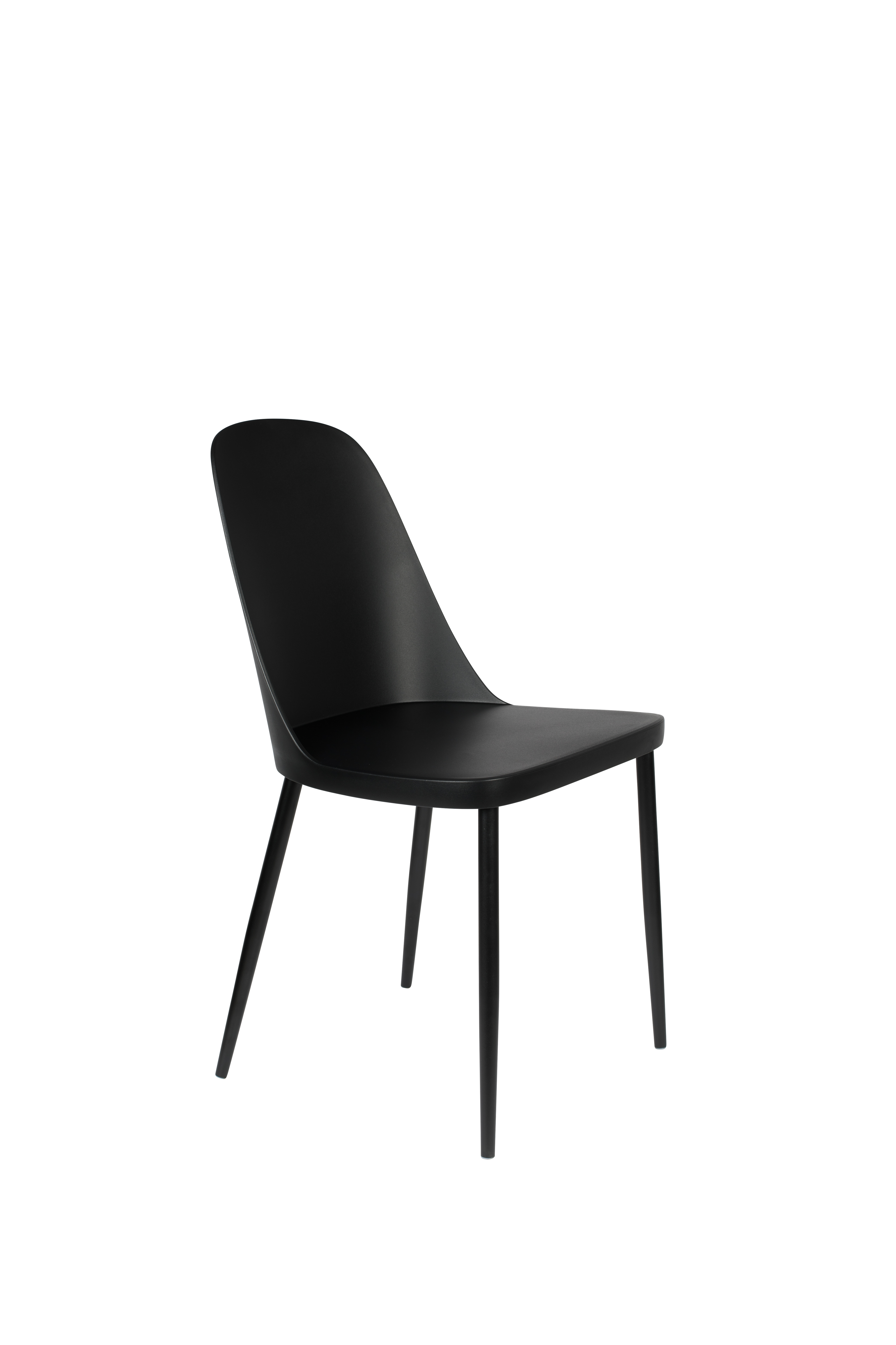 White Label Living Pip Spisebordsstol Sort Polypropylen Og Metal