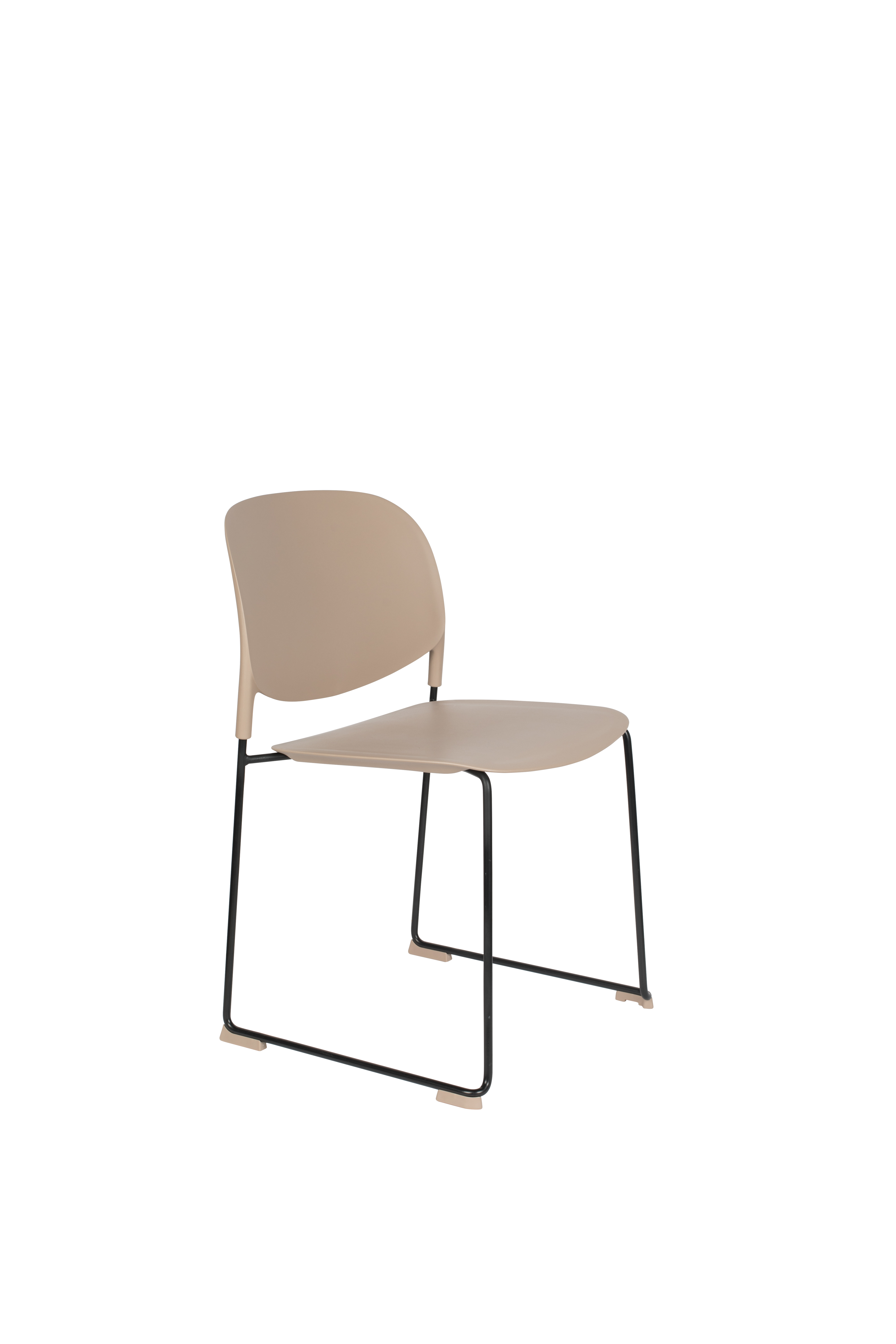 White Label Living Stacks Spisebordsstol  Stabelbar Brun Polypropylen Og Stål