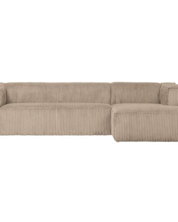 Woood Bean Hjørnesofa  Højre Travertin Fløjl Stof