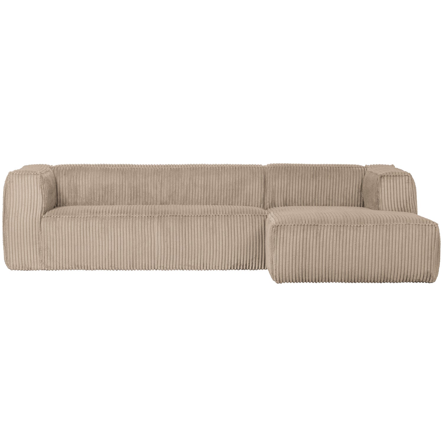 Woood Bean Hjørnesofa Højre Travertin Fløjl Stof