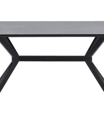 Woood Exclusive Bruno Spisebord  Rektangulært Sort Mdf Og Stål  160x90