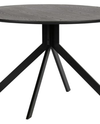 Woood Exclusive Bruno Spisebord  Rund Sort Mdf Og Stål  ø120