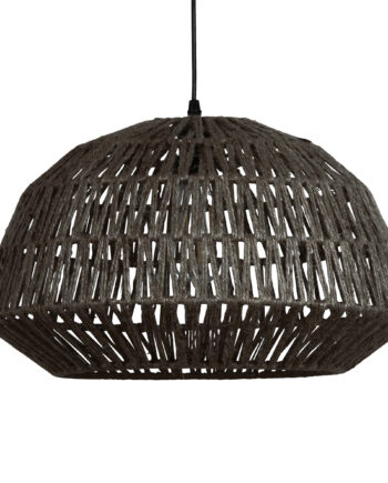 Woood Exclusive Kace Loftlampe  Rund Sort Jute  ø45