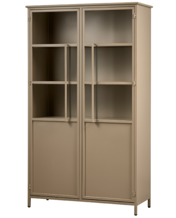 Woood Exhibit Vitrineskab       Låger Og   Hylder Glas Og Khaki Jern