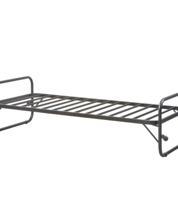 Woood Lucy Udtræksseng  Sammenklappelig Sort Metal  90x200