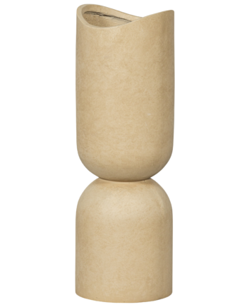 Woood Mosi Urtepotte  Rund Beige Fiberler   :75