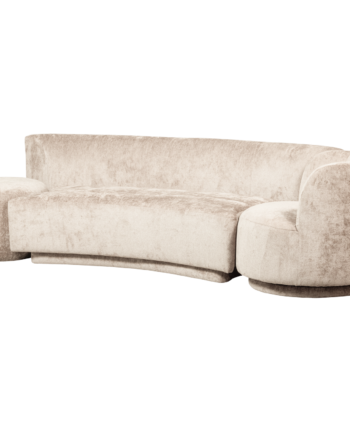 Woood Popular Kombi    Pers Sofa     Lænestol Og Puf Natur Polyester