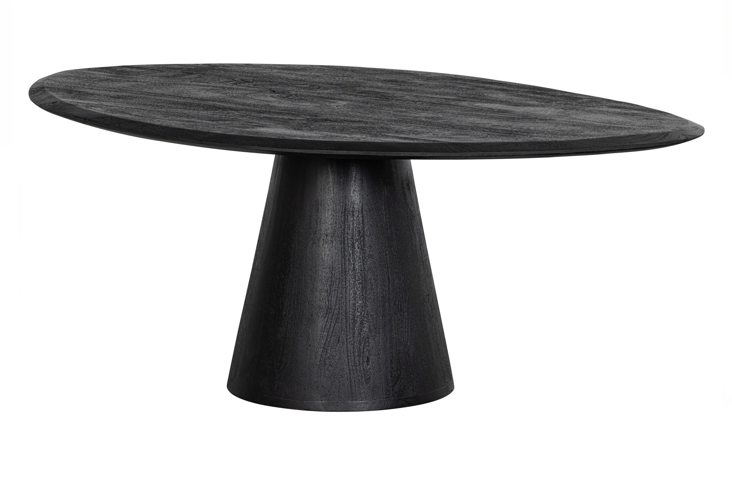 Woood Posture Sofabord Organisk Sort Mangotræ ø120