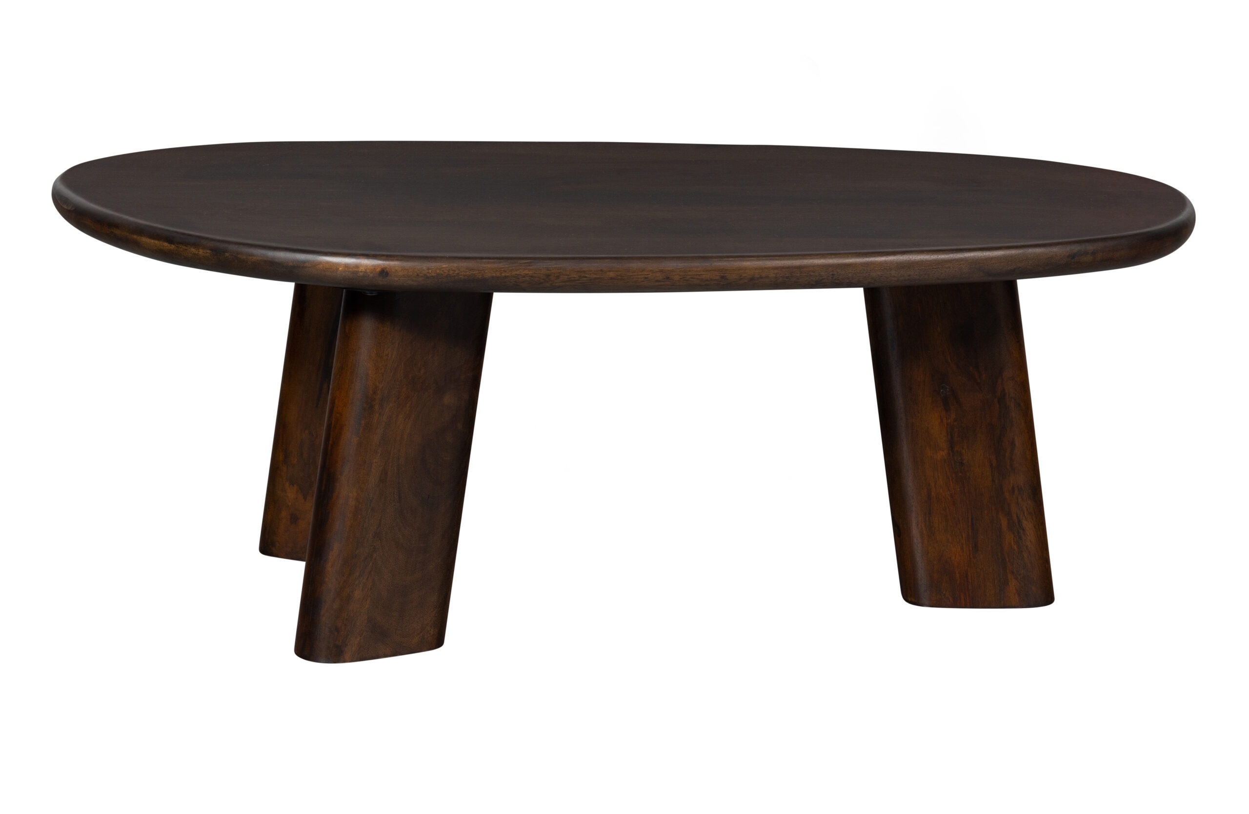 Woood Roundly Sofabord Organisk Valnøddefarvet Mangotræ 110x60