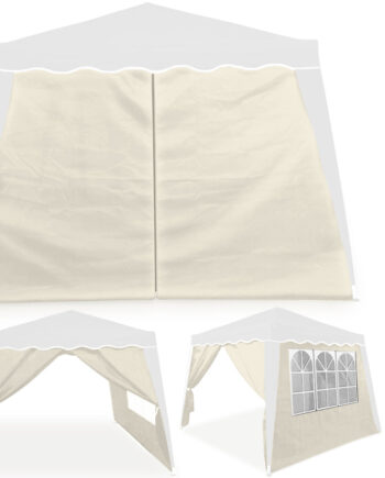 2x Sidevægge  Sidepaneler Til Pavillon Capri  Beige