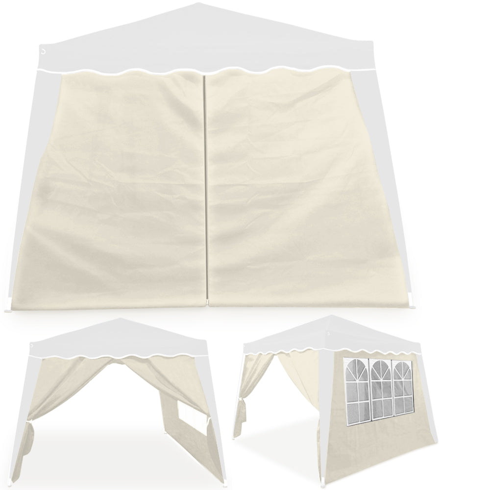 2x Sidevægge  Sidepaneler Til Pavillon Capri  Beige