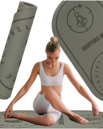 Yoga Hoppemåtte Lydisolerende Skridsikker 127x63x0   Cm Sort