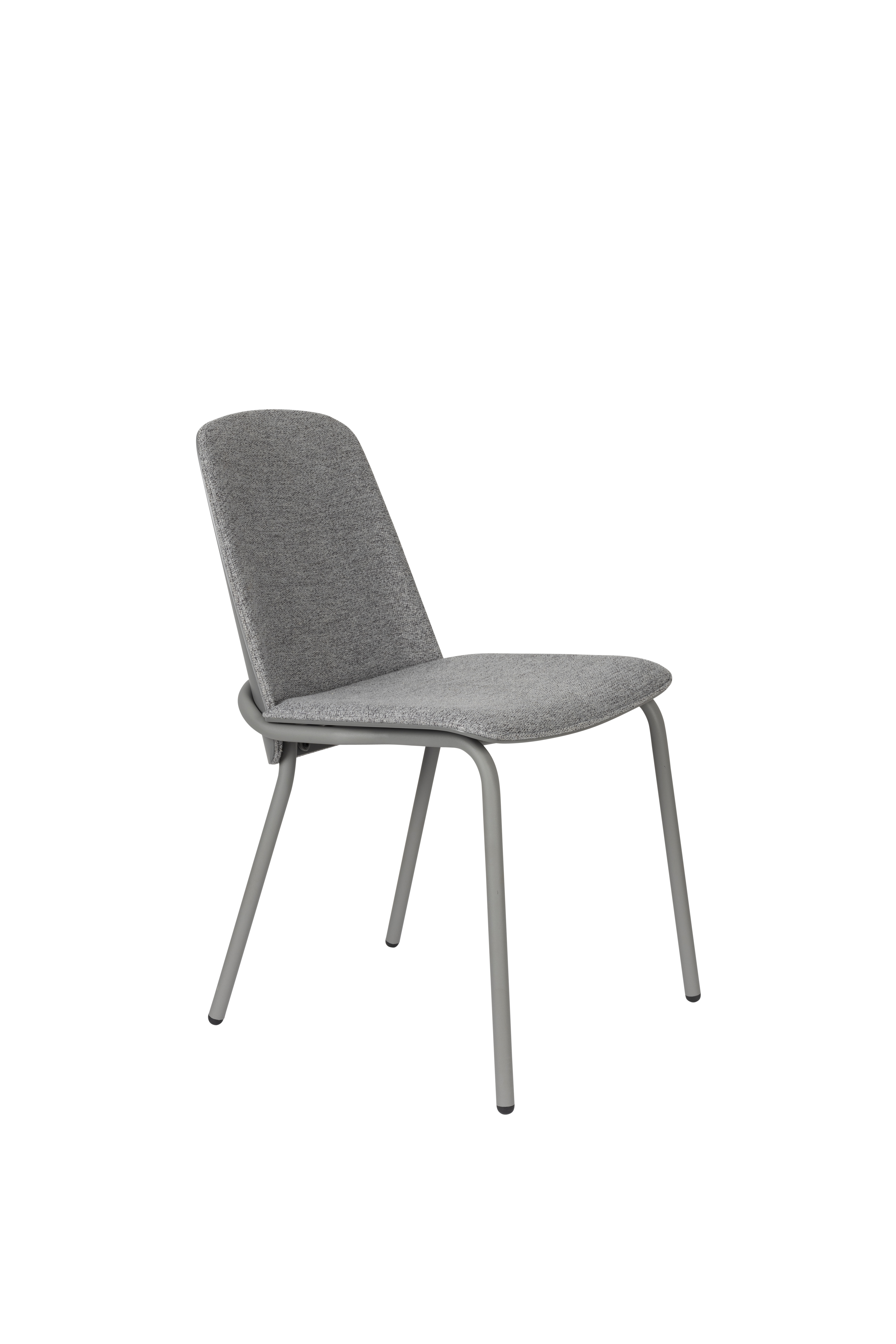 Zuiver Clip Spisebordsstol Grå Polyester  Egefinér Og Metal