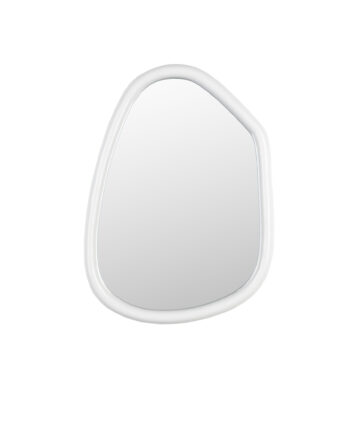 Zuiver Looks   Vægspejl  Organisk Spejlglas Og Offwhite Mangotræ  67x49