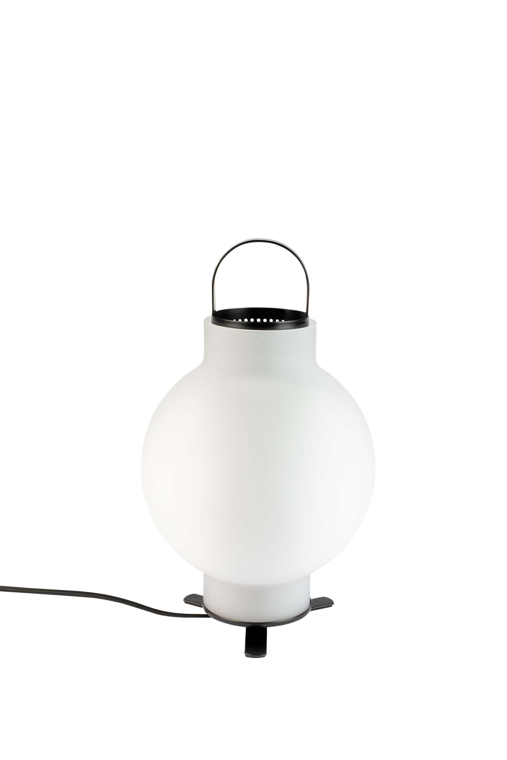Zuiver Nomad Bordlampe Hvid Glas Og Jern