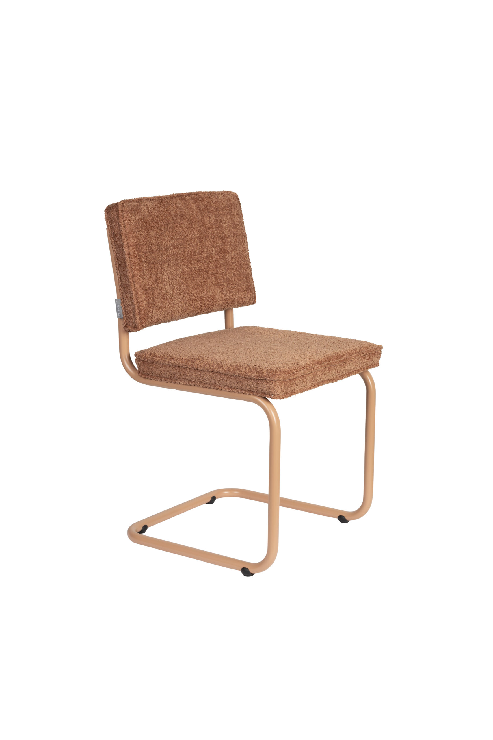 Zuiver Ridge Soft Spisebordsstol Terracotta Polyester Nylon Og Orange Krom