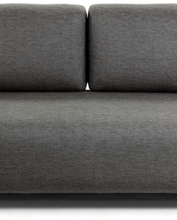 -personers Polstret Stofsofa Kave Home Compo Mørkegrå Nordisk Design Aftageligt Ryglæn