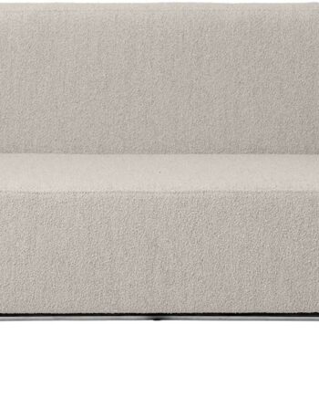 -personers Skulpturel Sofa Kristina Dam Modernist Beige Bouclé Rustfrit Stål