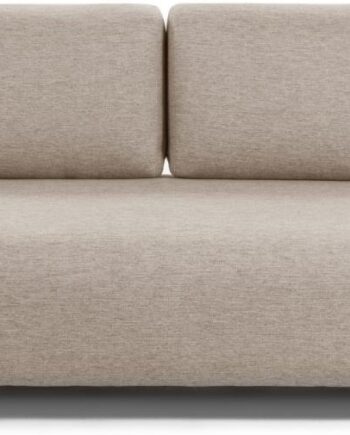 -personers Sofa Kave Home Compo Beige Stof Nordisk Moderne Design Uden Armlæn