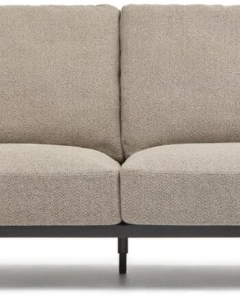 -personers Sofa Kave Home Noa  Beige Natur  Genbrugstekstil  Aftageligt Betræk  H94ã 230ã 100 Cm