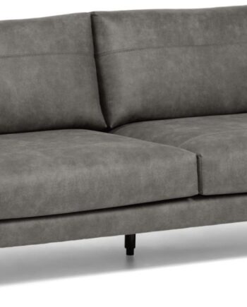 -personers Sofa Kave Home Tanya   Sort Stof Nordisk Vintage H77xb183xd87 Cm